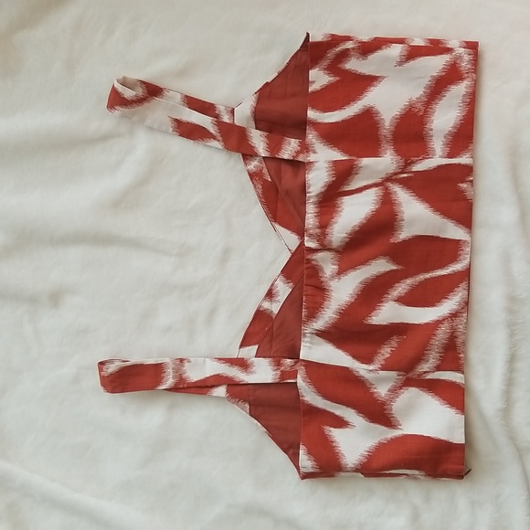 Banana Republic womens linen blend cropped crossover tank sz 18 - Picture 5 of 7